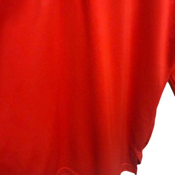 Under Armour Kids Red HeatGear Quarter Zip Pullover Long Sleeve Shirt YMD Medium - Picture 9 of 11